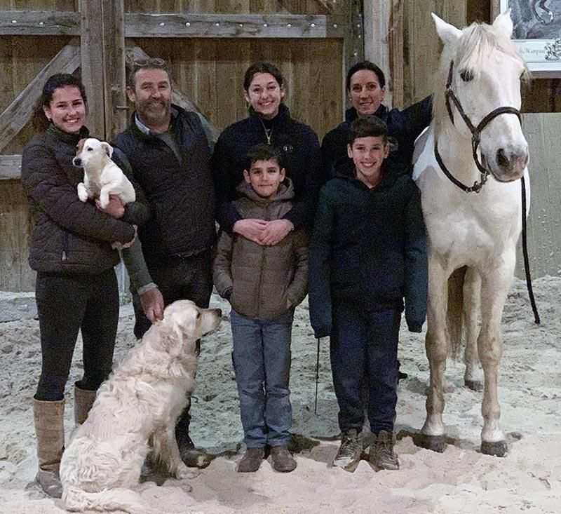 La famille Guyot, propriétaires de la Ferme du Château